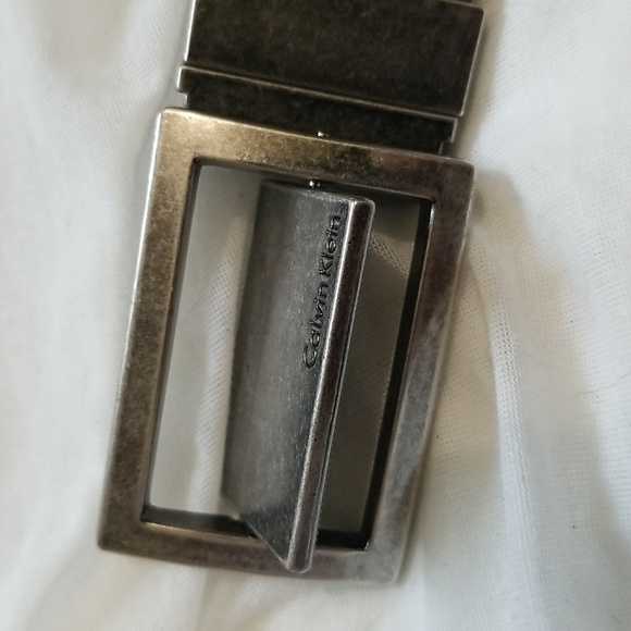 Calvin Klein Vintage Men's Belt / Black, metallic - Picture 3 of 16